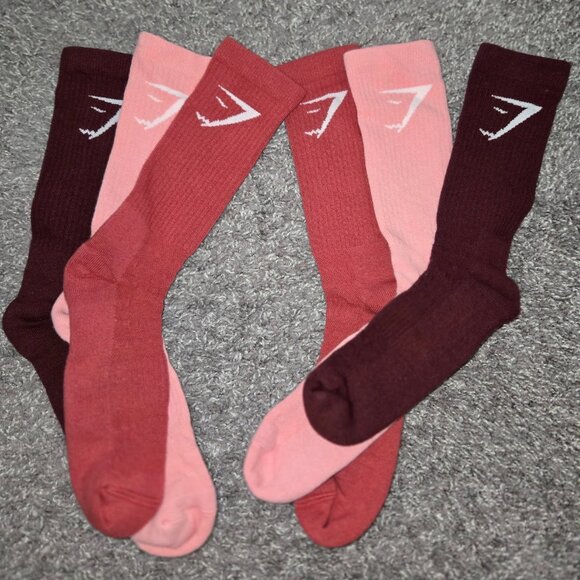 Gymshark Women's Crew Socks 3pk Size Large - Picture 2 of 2